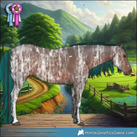 Horse Color:Painted White Spotted Liver Chestnut Ice 