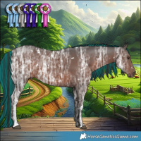 Horse Color:Painted White Spotted Liver Chestnut Ice 