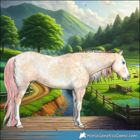 Horse Color:Watercolor Red Onyx Ice Splash Tobiano 
