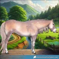 Horse Color:Watercolor Chocolate Palomino Onyx Sabino
