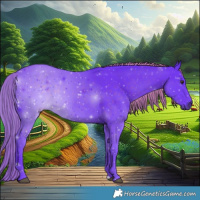 Horse Color:Watercolor Liver Chestnut 