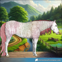 Horse Color:Painted Silver Brown Ice Dun Splash 