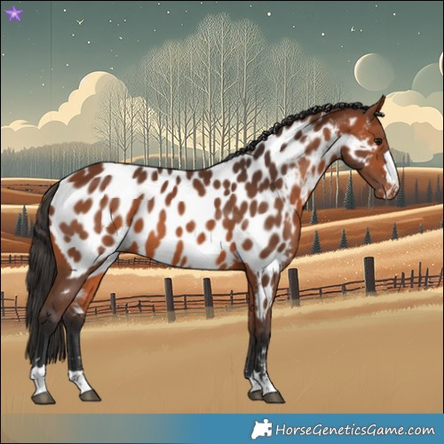 Horse Color:Bay Appaloosa 