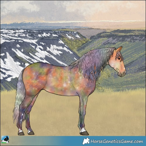 Horse Color:Nacre Silver Buckskin 