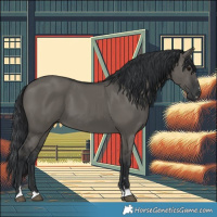 Horse Color:Grullo 
