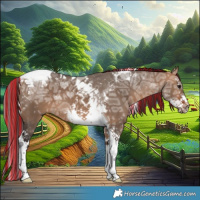 Horse Color:Painted Bay Ice Dun Splash Tobiano 