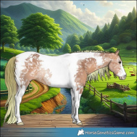 Horse Color:Painted Chocolate Bay Ice Dun Tobiano 