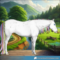 Horse Color:Painted Watercolor Bay Ice Splash Tobiano 