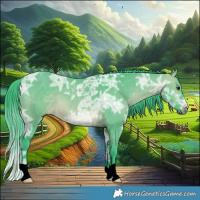 Horse Color:Watercolor Brown Ice Dun 