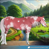 Horse Color:Silver Bay Ice Dun Splash 