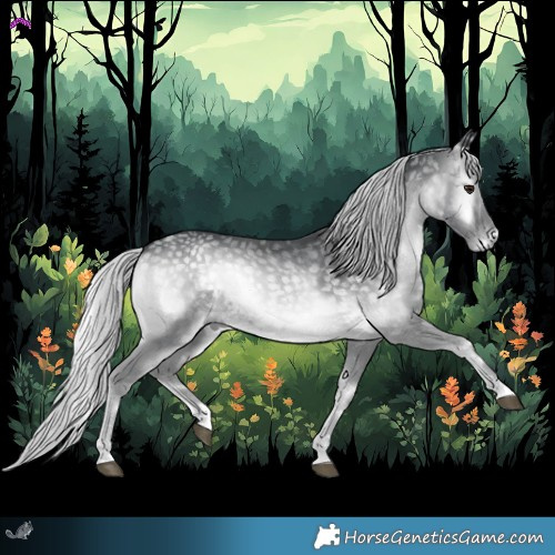 Horse Color:Silver Blue Onyx Chinchilla 
