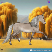 Horse Color:Liver Red Dun Mushroom 