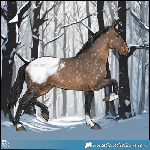 Horse Color:Brown Dun Appaloosa 