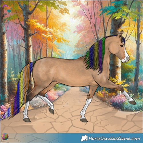 Horse Color:Painted Bay Dun Splash 