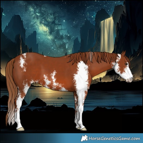 Horse Color:Chestnut Sabino 