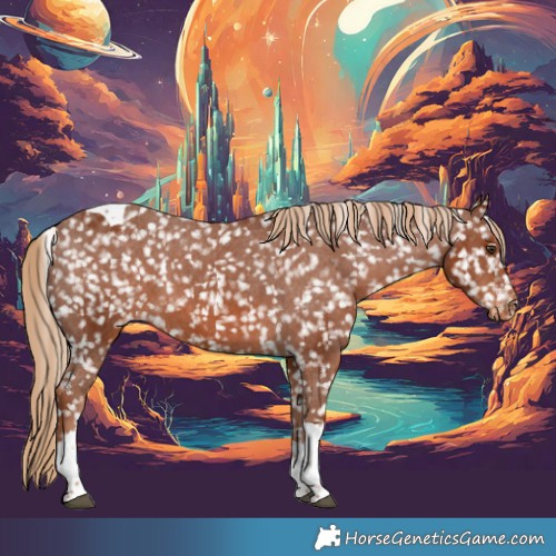 Horse Color:Chestnut Tobiano Appaloosa 