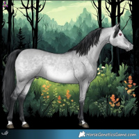 Horse Color:Brown Chinchilla Dun 