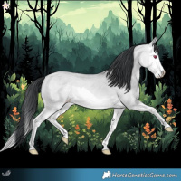 Horse Color:Amber Champagne Chinchilla Dun Splash