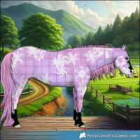 Horse Color:Watercolor Plaid Buckskin Ice Dun