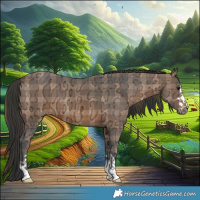 Horse Color:Plaid Brown Ice