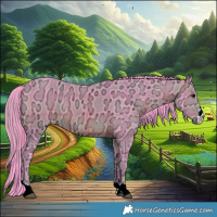 Horse Color:Watercolor Plaid  Brown Ice 