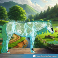 Horse Color:Thunderstruck Watercolor Black Ice 