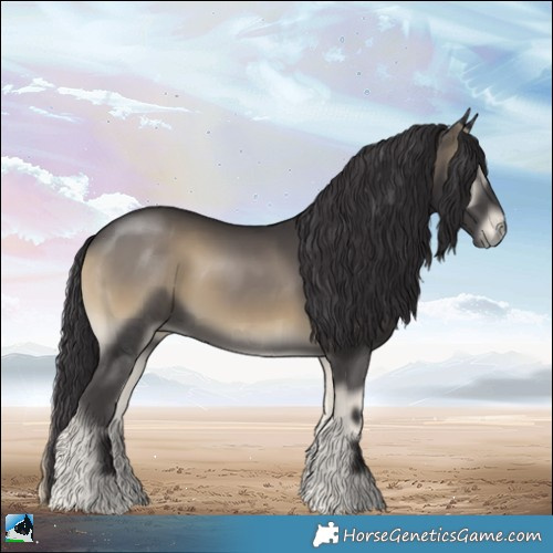 Horse Color:Smoky Blue Onyx Mushroom 