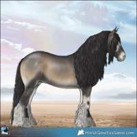 Horse Color:Smoky Blue Onyx Mushroom 