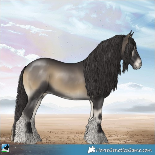 Horse Color:Smoky Blue Onyx Mushroom