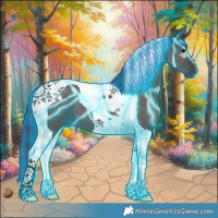 Horse Color:Painted Thunderstruck Smoky Grullo Tobiano