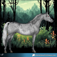 Horse Color:Silver Grullo Chinchilla Brindle 