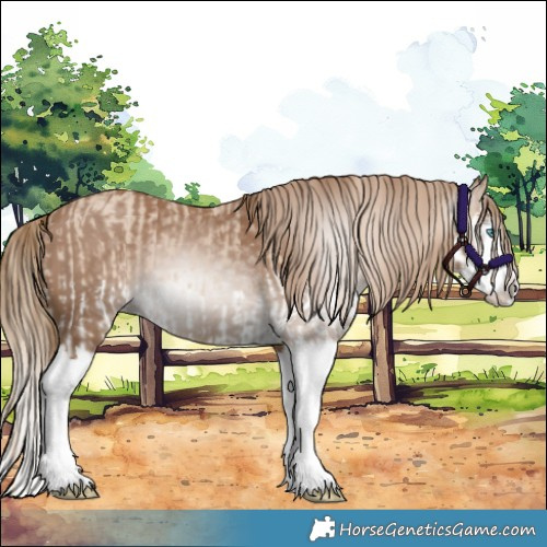 Horse Color:Smoky Creme Splash  and Gray Smoky Creme Splash 