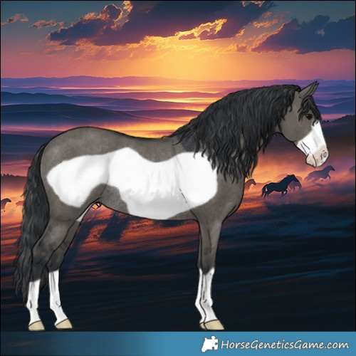 Horse Color:Grullo Frame Rabicano 