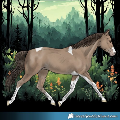 Horse Color:Classic Champagne Tobiano 