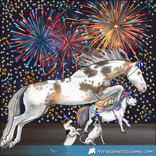 Horse Color:White Spotted Silver Buckskin Splash 