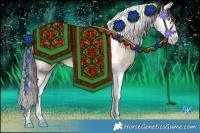 Horse Color:Amber Champagne Dun Splash Tobiano 