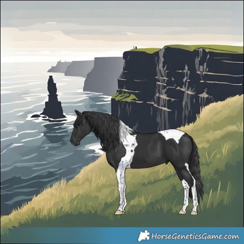 Horse Color:Black Tobiano 