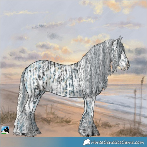 Horse Color:ERROR: UNKNOWN ANOMALY and Silver Buckskin Ice Dun Tobiano Blanket 