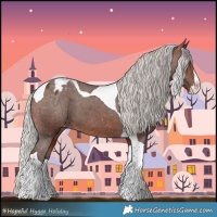 Horse Color:Silver Brown Splash Tobiano Varnish 