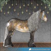 Horse Color:White Spotted Silver Buckskin