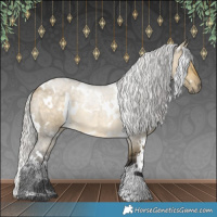 Horse Color:White Spotted Silver Buckskin Dun 