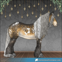 Horse Color:White Spotted Silver Buckskin