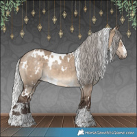 Horse Color:White Spotted Silver Brown Dun 