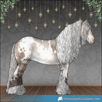 Horse Color:White Spotted Silver Brown Dun