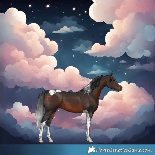 Horse Color:Brown Tobiano 
