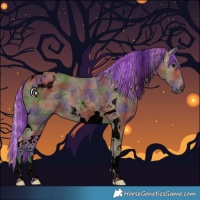 Horse Color:Void Painted Nacre Silver Smoky Black Tobiano