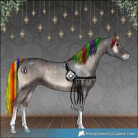 Horse Color:Painted Blue Onyx