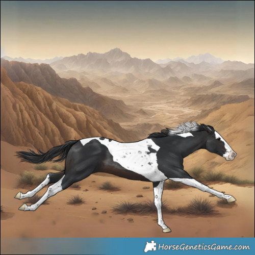 Horse Color:Brown Splash Tobiano 