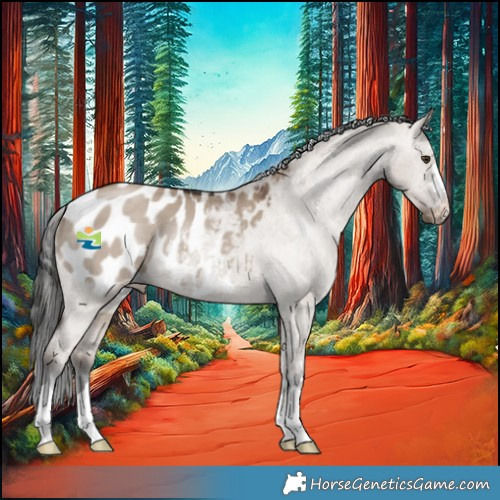 Horse Color:Liver Red Dun Appaloosa 