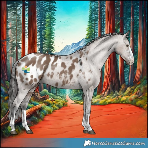 Horse Color:Liver Red Dun Appaloosa 